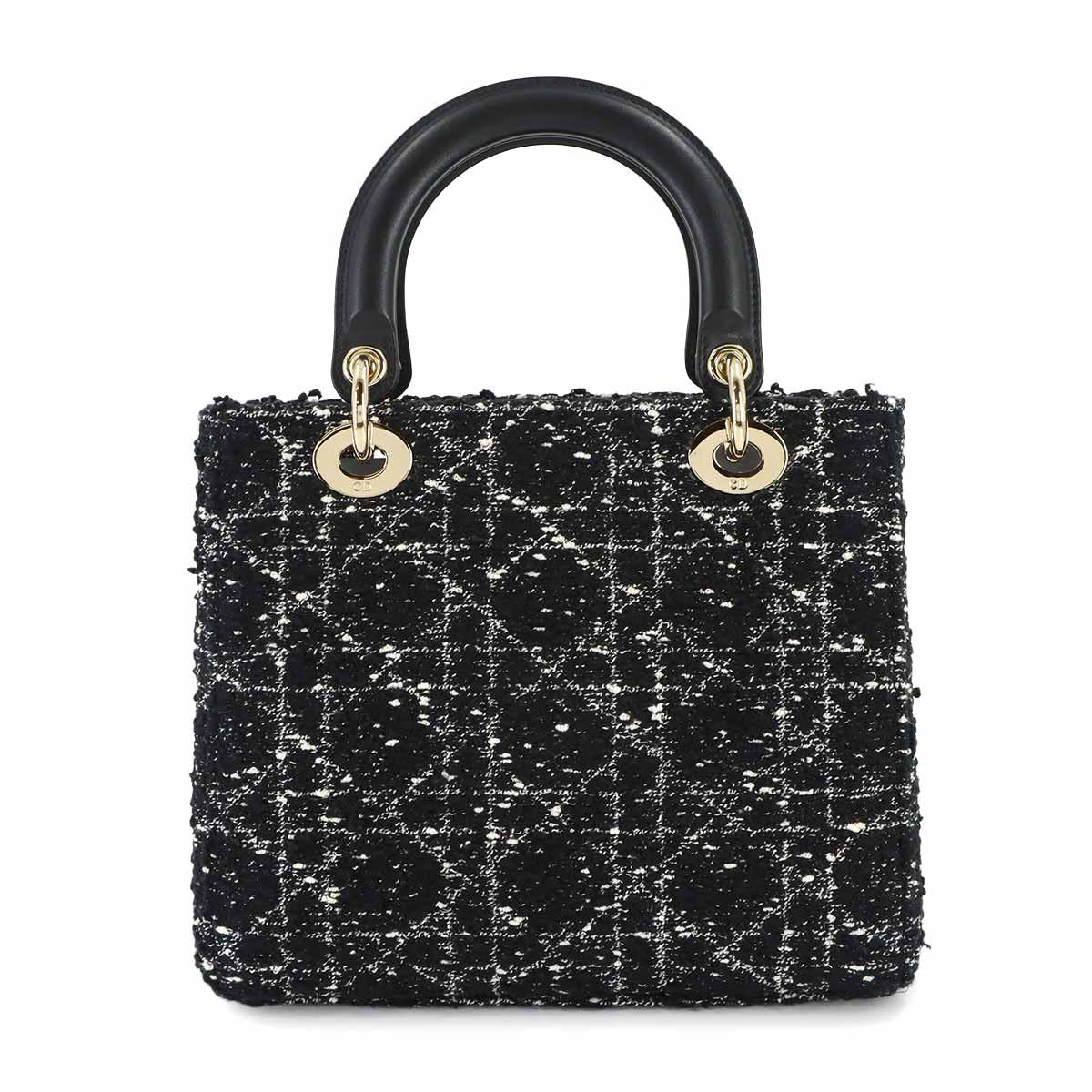 Dior Cannage Lady Delight 2-Way Bag Tweed — view 3