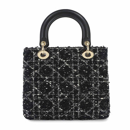 Dior Cannage Lady Delight 2-Way Bag Tweed — view 3