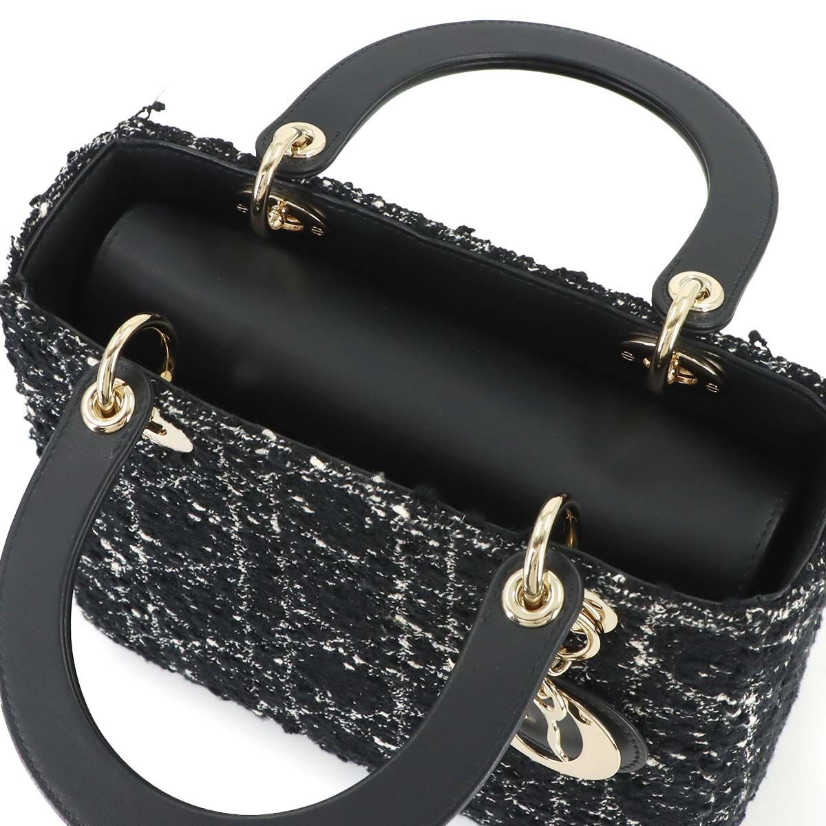 Dior Cannage Lady Delight 2-Way Bag Tweed — view 9