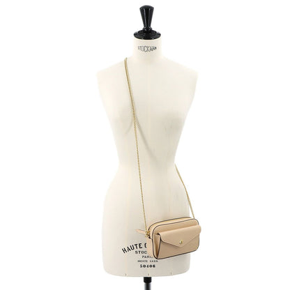 Gucci Jumbo GG Super Mini Chain Shoulder Bag Leather Beige — view 9