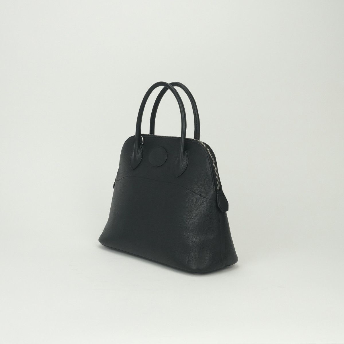 Hermes Bolide 31 Tote Shoulder Bag Epsom Noir Nori Black Silver 2-Way Veau — view 2