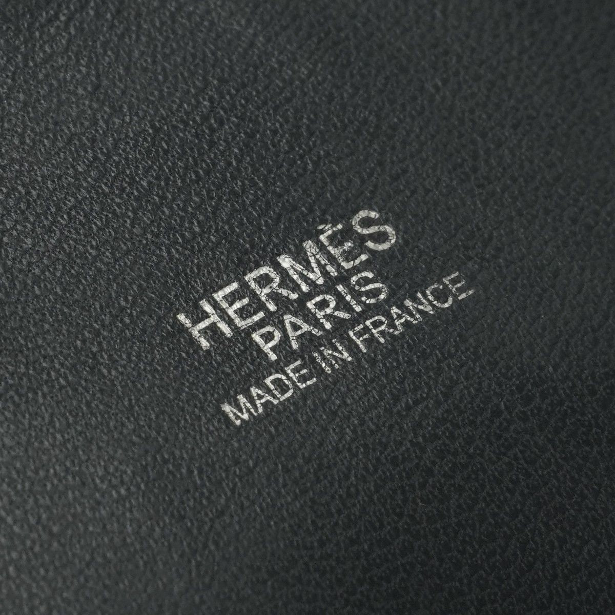 Hermes Bolide 31 Tote Shoulder Bag Epsom Noir Nori Black Silver 2-Way Veau — view 7