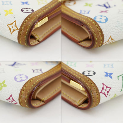 Louis Vuitton Porte Tresor International Trifold Monogram Multicolor Blanc — view 4