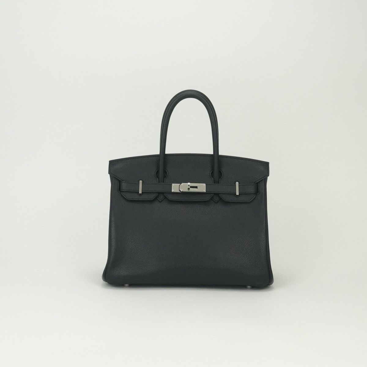 Hermes Birkin 30 Tote Sully Eger Noir Black Silver