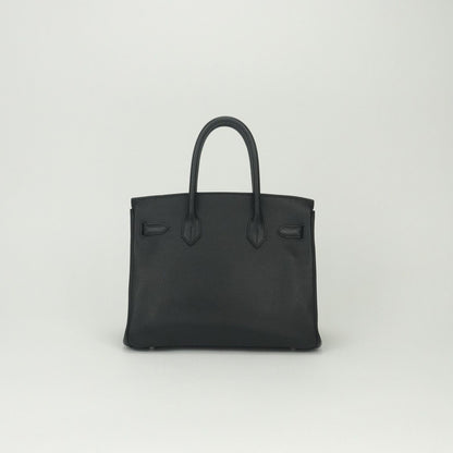 Hermes Birkin 30 Tote Sully Eger Noir Black Silver — view 3