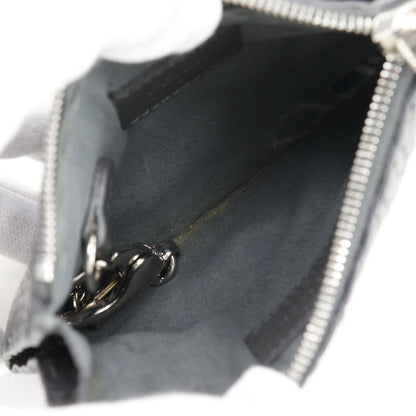 Fendi Selleria Leather Gray Coin Case — view 6
