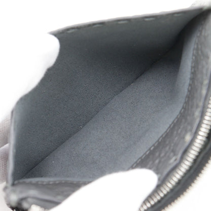 Fendi Selleria Leather Gray Coin Case — view 7