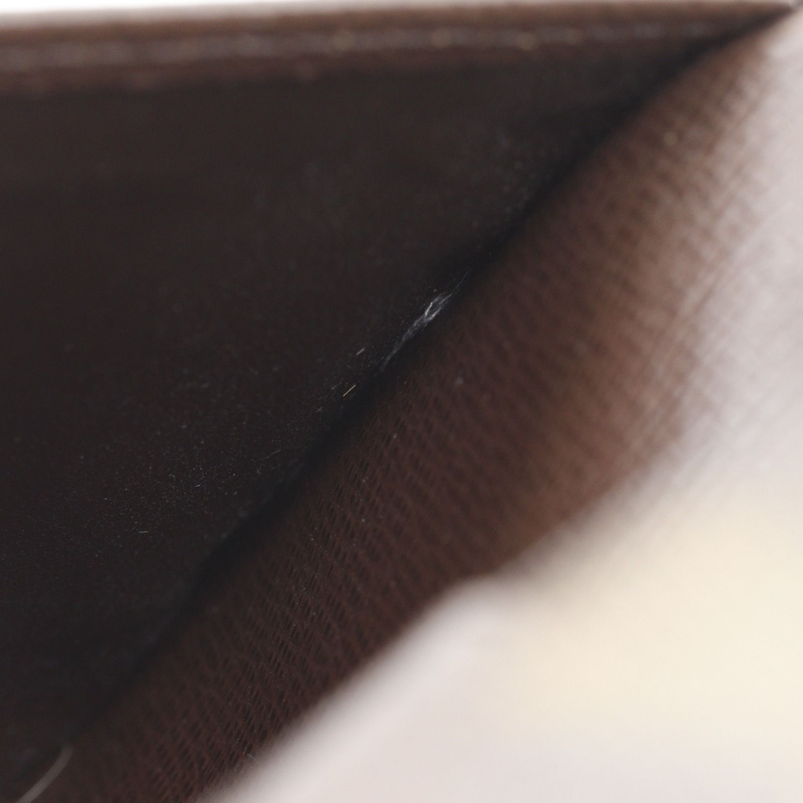 Louis Vuitton Porte Tresor International Trifold Damier Canvas Brown Wallet — view 7
