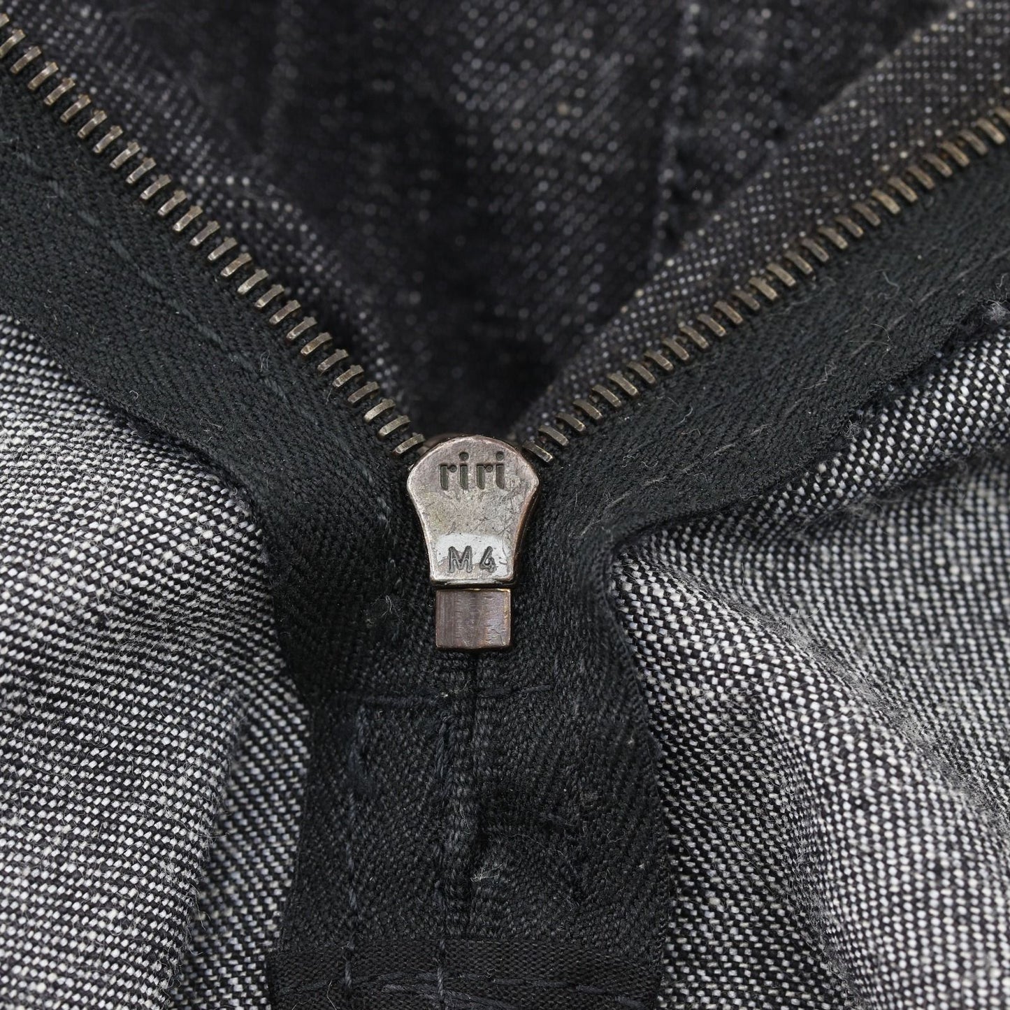 Chanel Knit Replacement Denim Wool Black Skirt — view 9