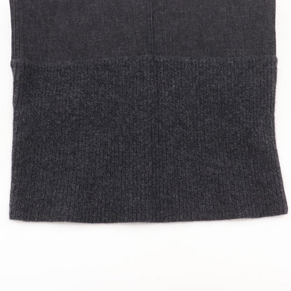 Chanel Knit Replacement Denim Wool Black Skirt — view 5