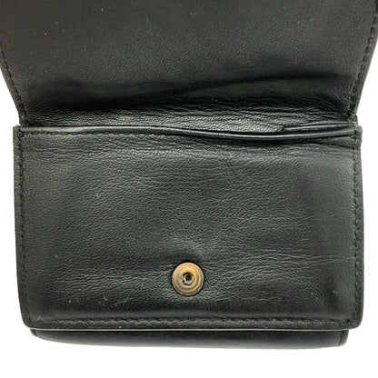 Bottega Veneta Trifold Wallet Intrecciato Black Leather — view 7
