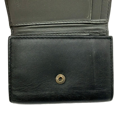 Bottega Veneta Trifold Wallet Intrecciato Black Leather — view 6