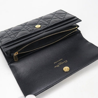 Dior Orchid Wallet Joli Bifold Lambskin — view 3