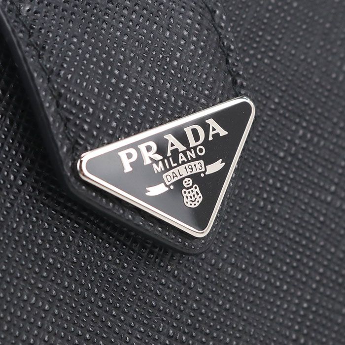 Prada Tab Wallet Saffiano Bifold Calf — view 3