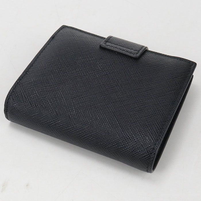Prada Tab Wallet Saffiano Bifold Calf — view 2