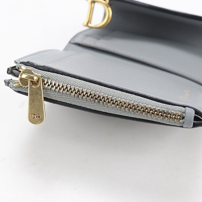Dior Lotus Wallet Saddle Trifold Calf — view 7