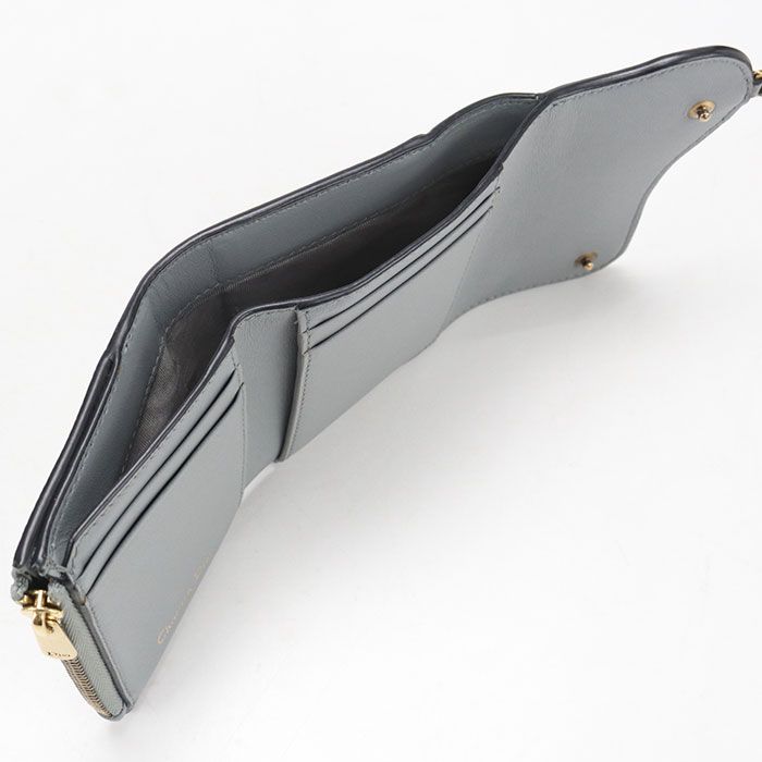 Dior Lotus Wallet Saddle Trifold Calf — view 4