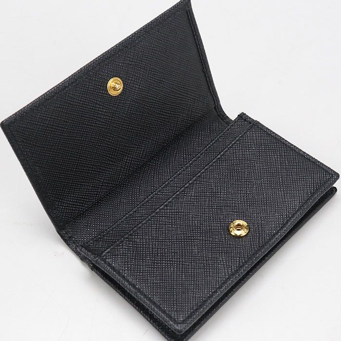 Prada Card Case Saffiano Leather Business Holder Calf — view 3