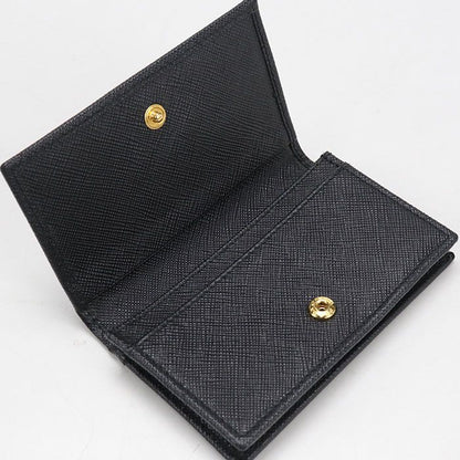 Prada Card Case Saffiano Leather Business Holder Calf — view 3
