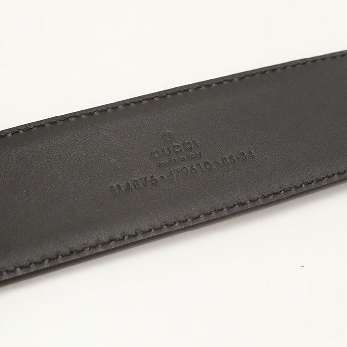 Gucci Interlocking Belt GG Canvas Leather — view 7