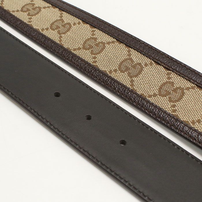 Gucci Interlocking Belt GG Canvas Leather — view 5