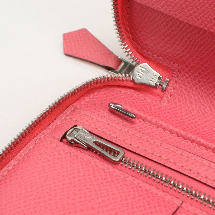 Hermes Agenda Zip Pouch Epsom Rose Azalea — view 6