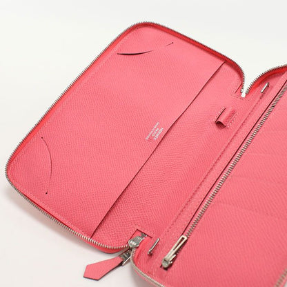 Hermes Agenda Zip Pouch Epsom Rose Azalea — view 7