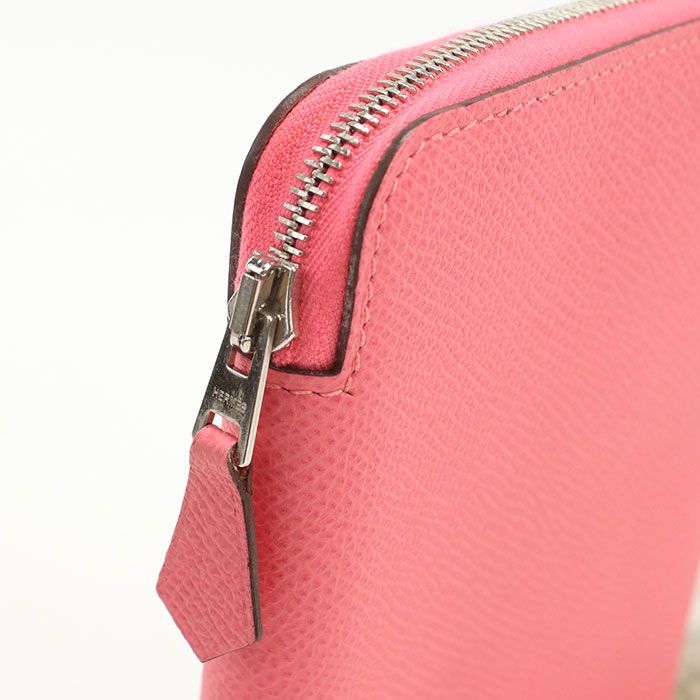 Hermes Agenda Zip Pouch Epsom Rose Azalea — view 4