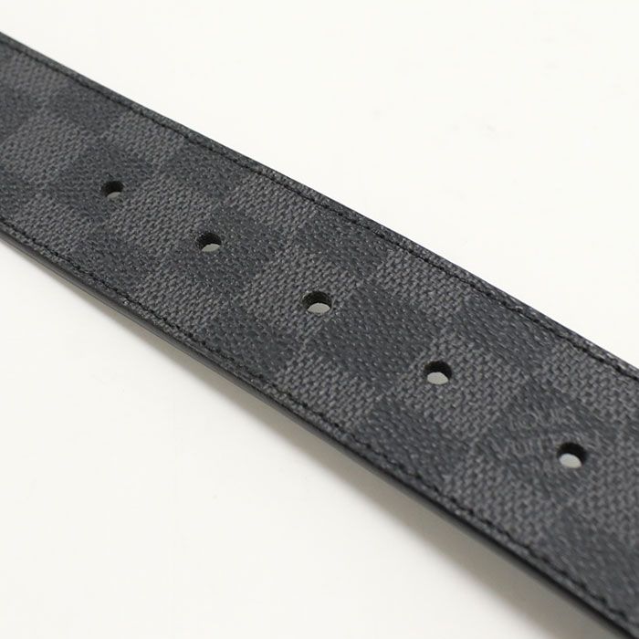 Louis Vuitton Ceinture LV Initial Damier Graphite Belt Leather — view 5