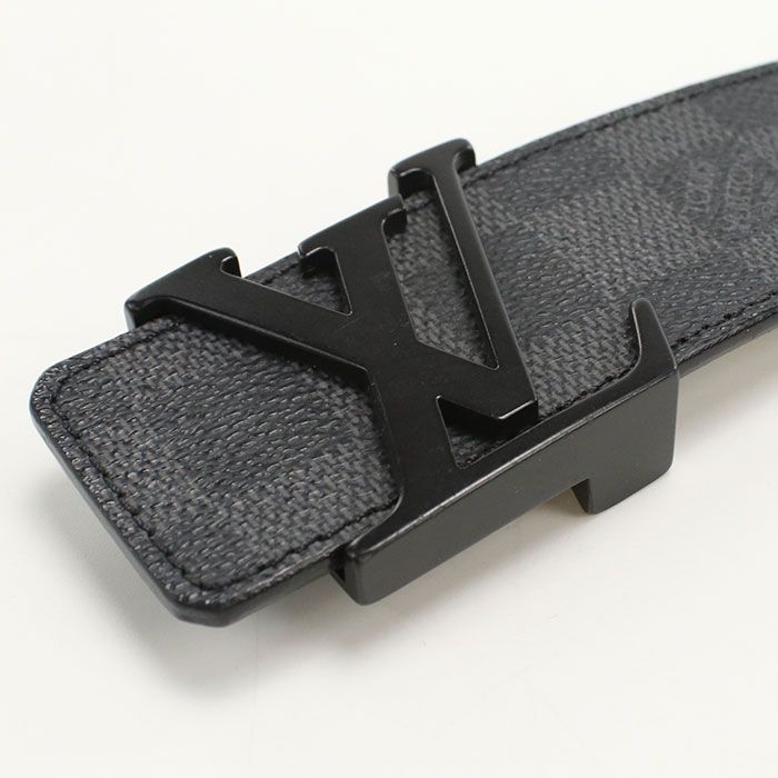 Louis Vuitton Ceinture LV Initial Damier Graphite Belt Leather — view 2