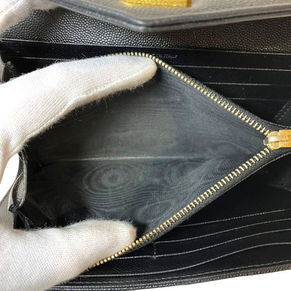 Saint Laurent Cassandra Matelasse Large Flap Wallet Calfskin — view 6