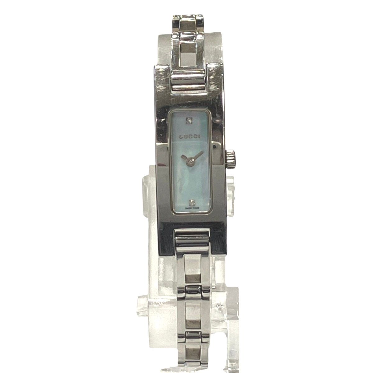 Gucci Watch SS Quartz Light Blue Shell Dial
