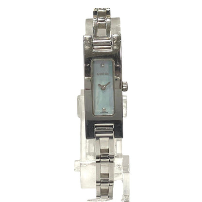 Gucci Watch SS Quartz Light Blue Shell Dial