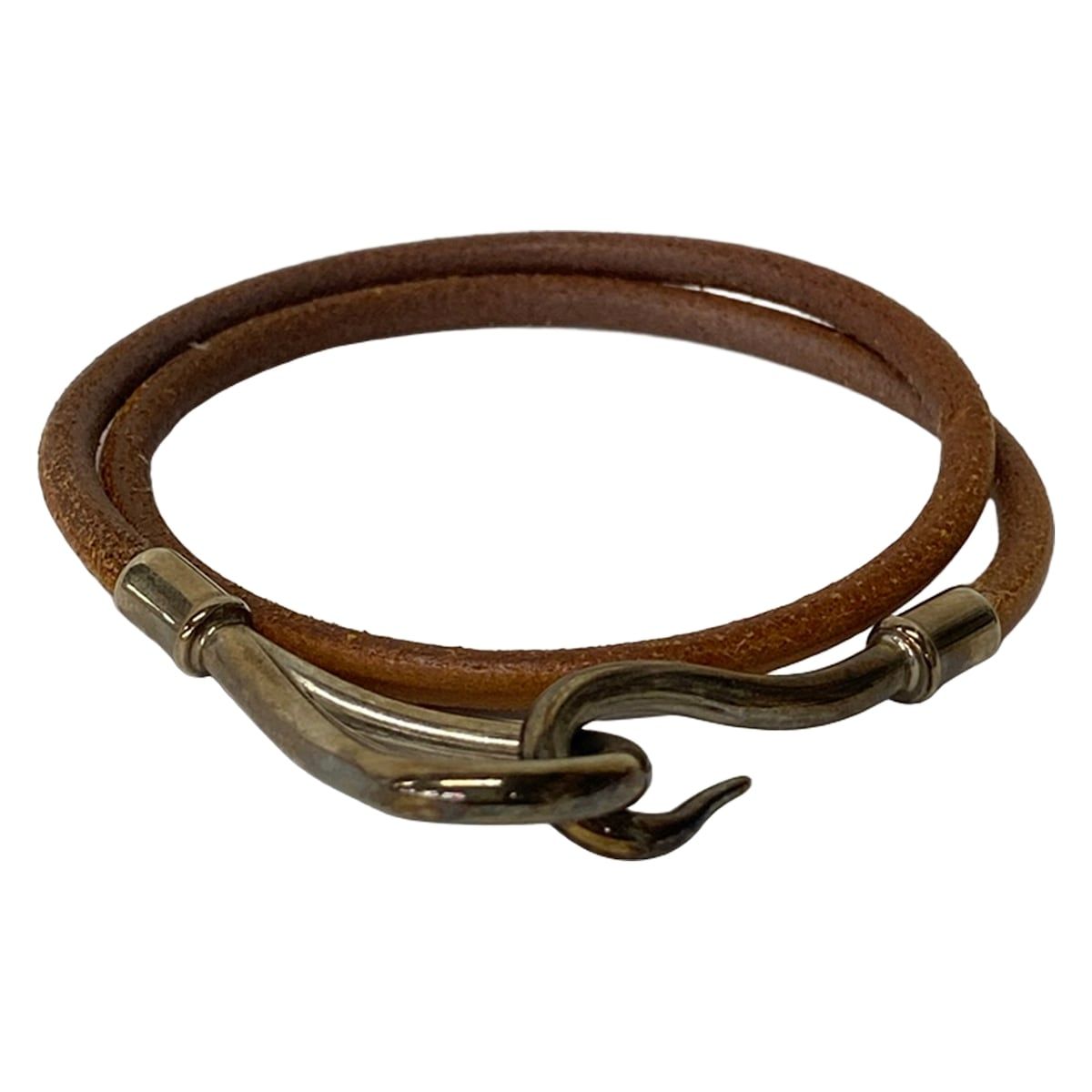 Hermes Bracelet Jumbo Leather Brown