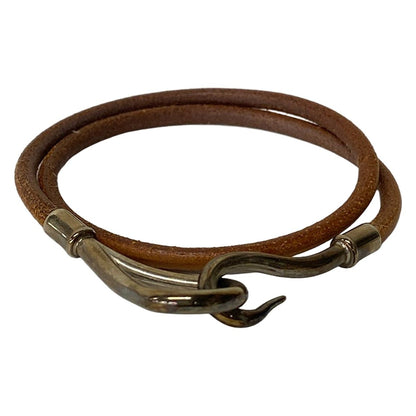 Hermes Bracelet Jumbo Leather Brown