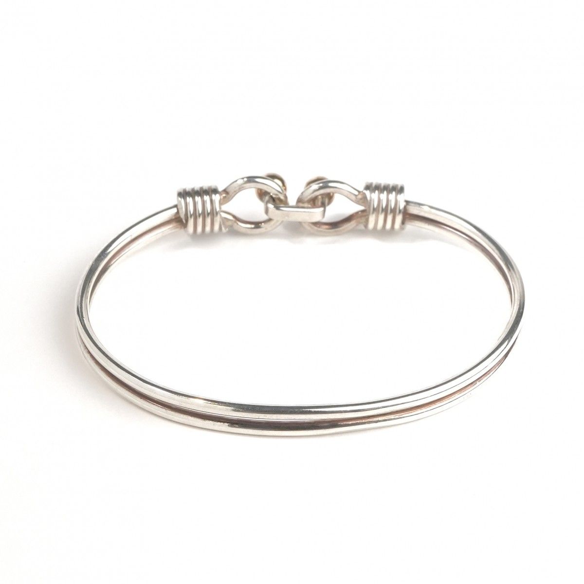 Tiffany & Co Double Love Knot Bracelet Bangle Calf Silver Vintage — view 3