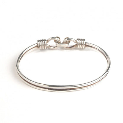 Tiffany & Co Double Love Knot Bracelet Bangle Calf Silver Vintage — view 3