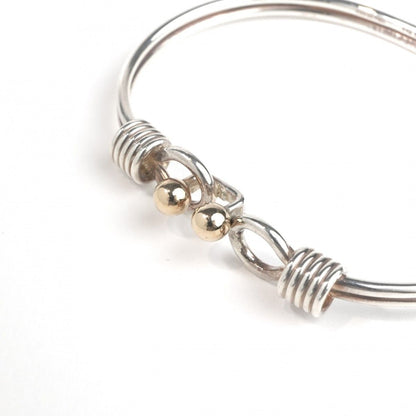 Tiffany & Co Double Love Knot Bracelet Bangle Calf Silver Vintage — view 5