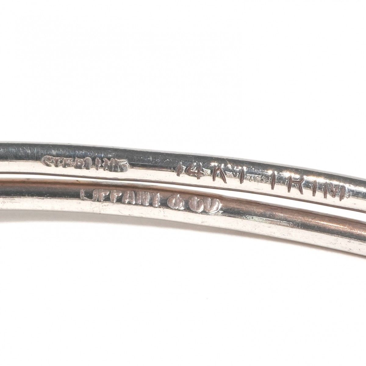 Tiffany & Co Double Love Knot Bracelet Bangle Calf Silver Vintage — view 6