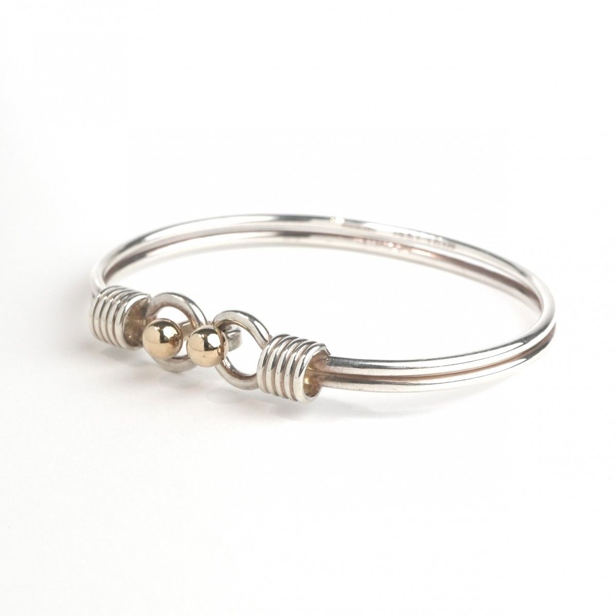 Tiffany & Co Double Love Knot Bracelet Bangle Calf Silver Vintage — view 2