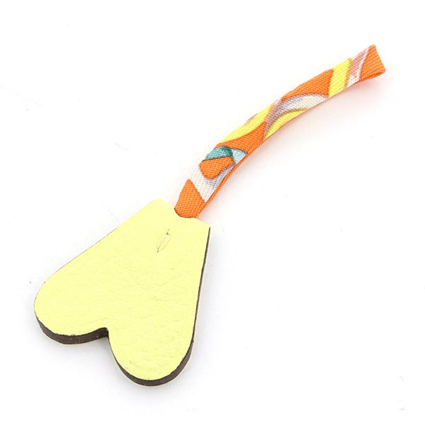 Hermes Petit Small Heart Yellow Orange Bag Charm