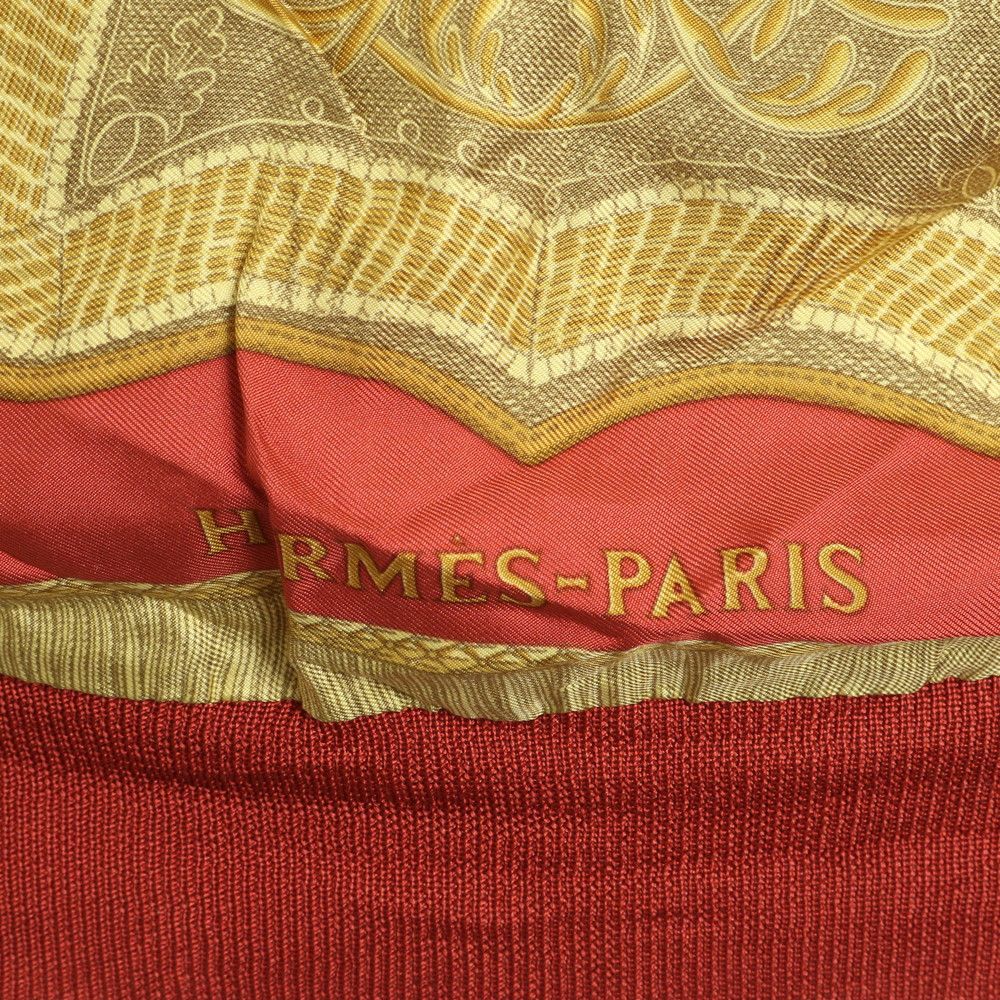 Hermes Tag Twill Rene Switch Short Sleeve Polo Shirt Silk 100% 36 Knit Top Mbm — view 6