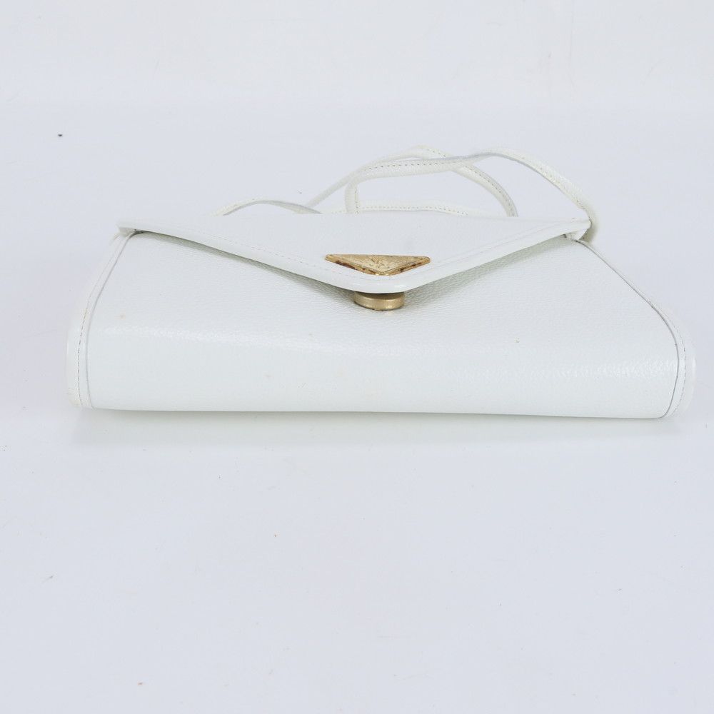 Saint Laurent Vintage Yves YSL Logo Plate Leather Shoulder Bag Crossbody Hand — view 5
