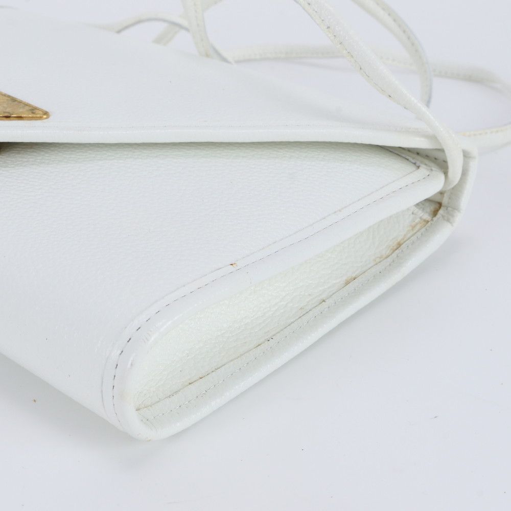 Saint Laurent Vintage Yves YSL Logo Plate Leather Shoulder Bag Crossbody Hand — view 4