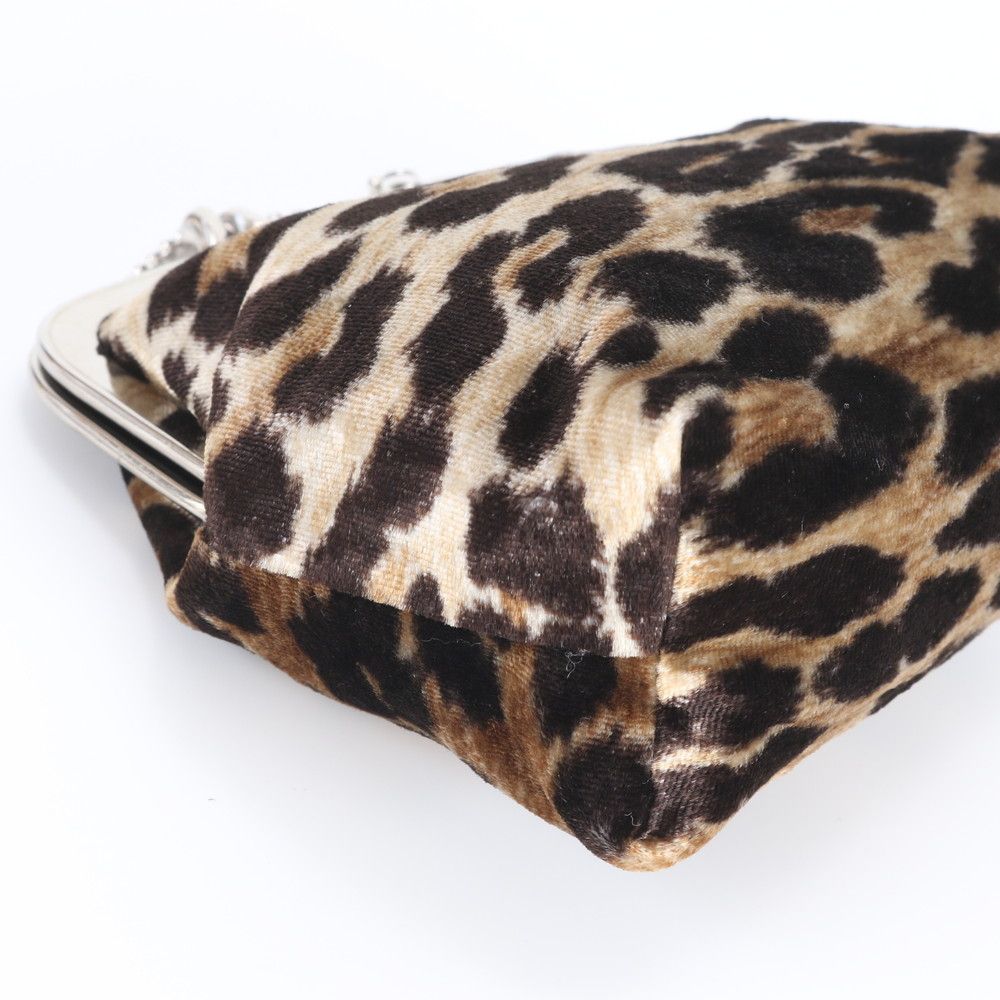Dolce & Gabbana D&G Clasp Leopard Print Coin Purse Wallet Mini Bag Ebm — view 6