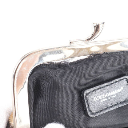 Dolce & Gabbana D&G Clasp Leopard Print Coin Purse Wallet Mini Bag Ebm — view 8