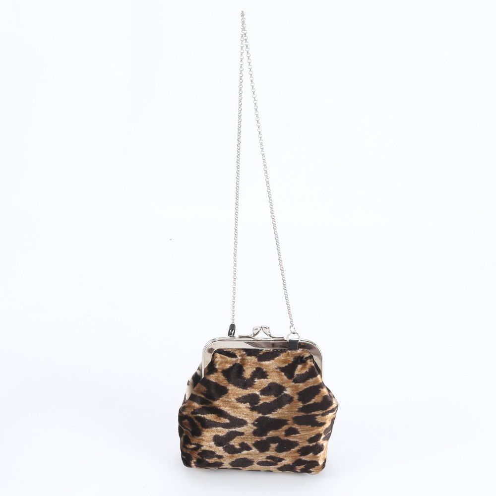 Dolce & Gabbana D&G Clasp Leopard Print Coin Purse Wallet Mini Bag Ebm — view 3