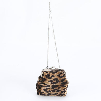 Dolce & Gabbana D&G Clasp Leopard Print Coin Purse Wallet Mini Bag Ebm — view 3