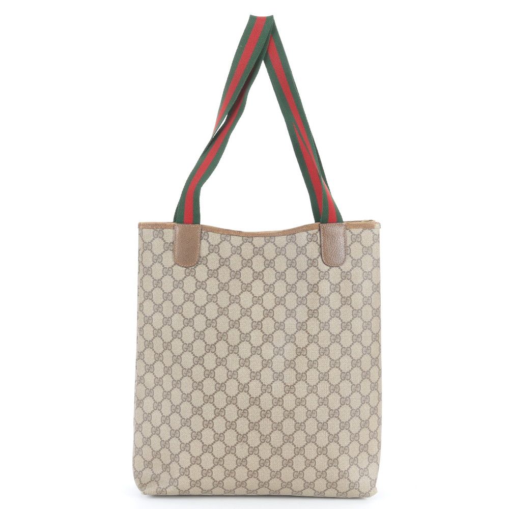 Gucci GG Supreme Sherry Line 39.02.003 Leather Tote Shoulder Business Enm — view 3