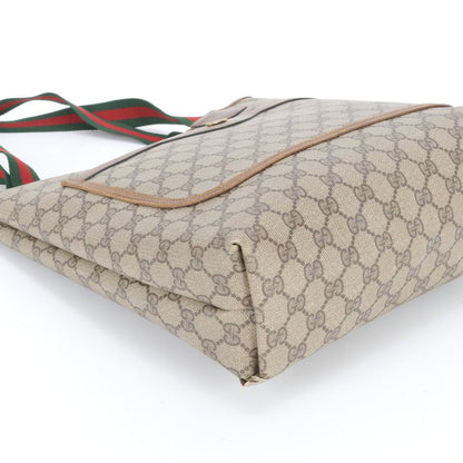 Gucci GG Supreme Sherry Line 39.02.003 Leather Tote Shoulder Business Enm — view 4